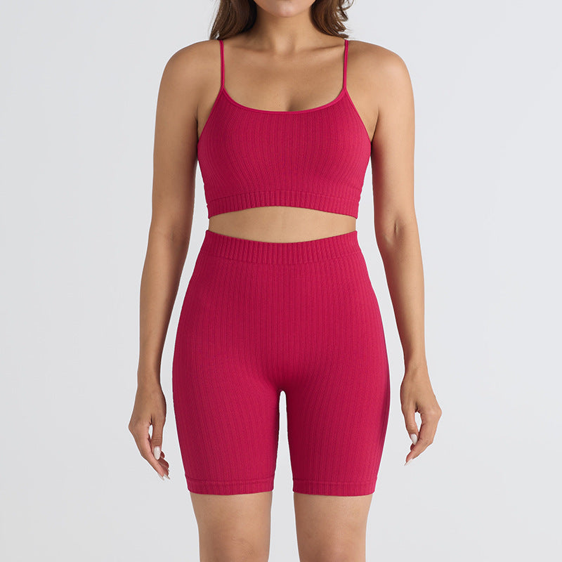 Thread Outdoor Sports Fitness Clothes High Elastic Suit